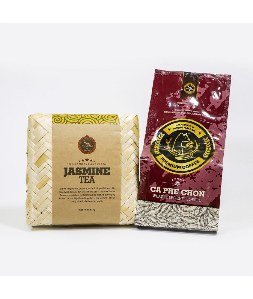Weasel Legend Coffee 250g + Jasmine Tea Bamboo 