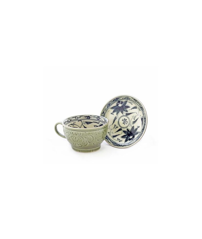 Capuchino Cup  large floral lotus