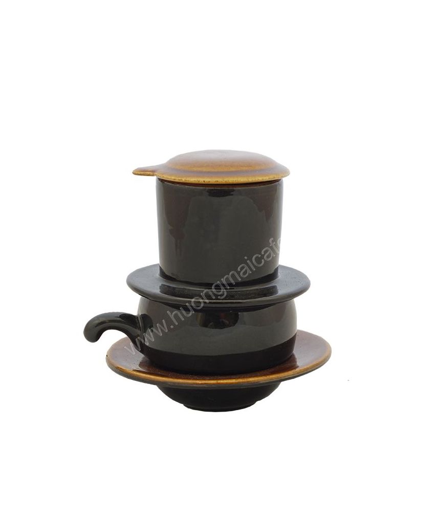 Pottery Coffee Filter Set Black