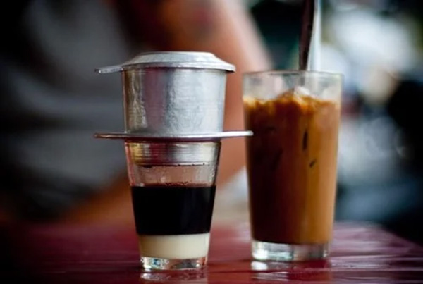 Vietnamese iced milk coffee - simple but delicate