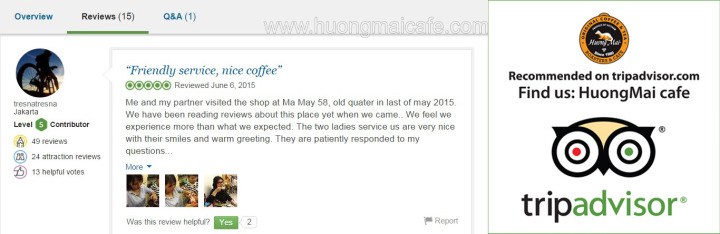 reviews weasel coffee on Trip Advisor